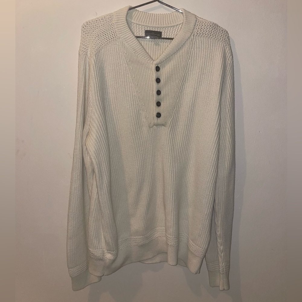 LL Bean Men’s Signature Archival Cotton Sweater size Large